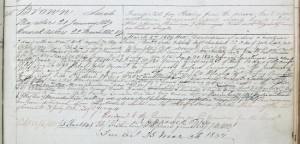 Conduct Record held at the Tasmanian Archives for Sarah Brown, convict transported on the 'Majestic'