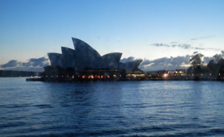 arriving back in Sydney Harbour before dawn