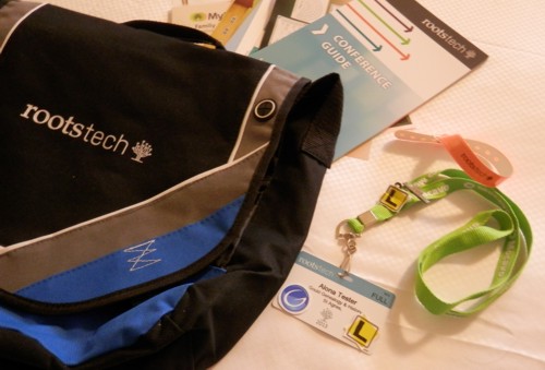 goodies that you got in the RootsTech bag and registration kit
