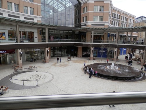 the centre of the City Creek mall in Salt Lake City