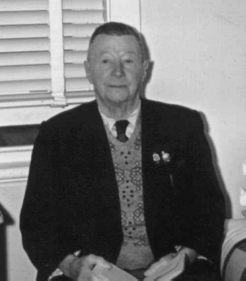 Otto Winter spent the last few years of his life at the TPI (a home for the Total and Permanently Disabled). This photo was taken there, about 1957 (age about 77)