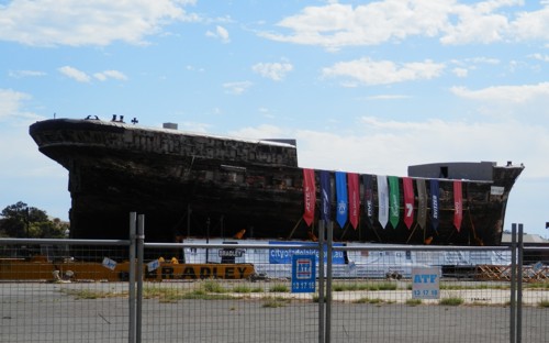the clipper ship "City of Adelaide", at Outer Harbour, 8 February 2014