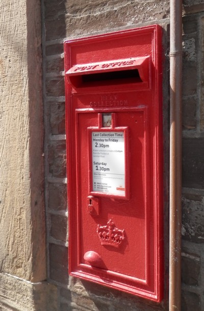 letterbox at Kirkwall