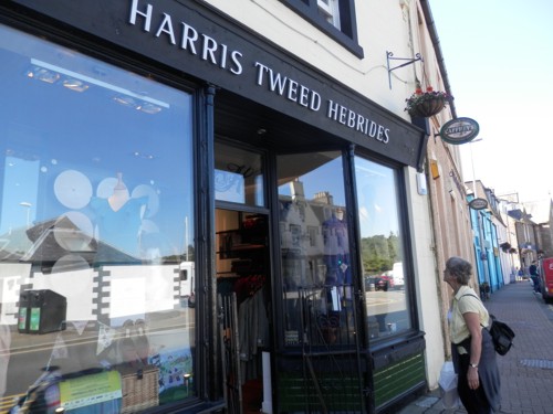 the Harris Tweed shop