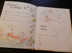 Alona's baby book