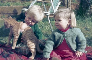 Stephen Phillips & Alona Phillips with Harold Cleggett (the cat)