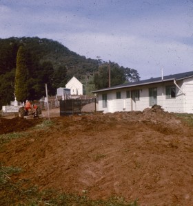 our house at Cudlee Creek, being built 1975-1976