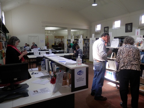 visitors at GenealogySA on their open day