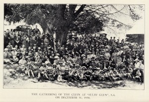 Kelly reunion group photo taken at "Sulby Glen", Cudlee Creek, 31 December 1838>(click for a larger image)