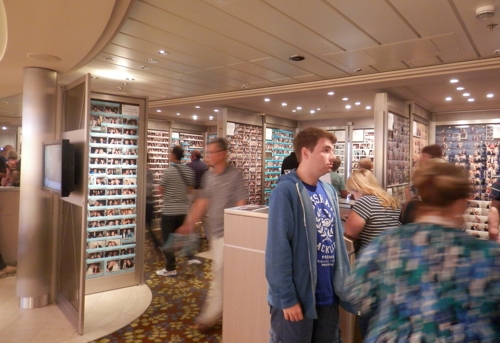 then it was a quick visit to the photo shop onboard to check out some photos we had taken