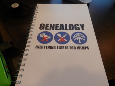 for every genealogy conference I need a good genealogy notebook, and this is the one I chose for this cruise