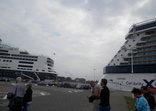 Holland America Rotterdam and the Celebrity Eclipse