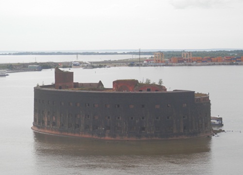 a fort at Kronstadt - this is a complete island in itself 