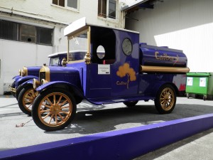 the original Cadbury milk truck from the early 1900s