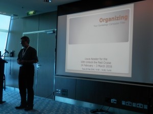 Louis Kessler speaking on Organizing our genealogy computer files