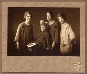 Evelyn with her three older sisters, Anne, May and Dorothy