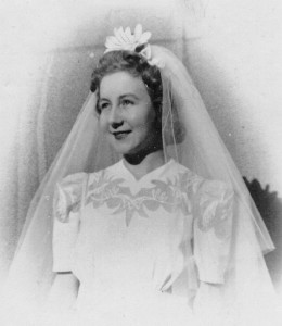 Valda's wedding, 1944