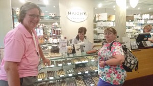 Helen had to introduce Judy to the world famous Haigh's Chocolates