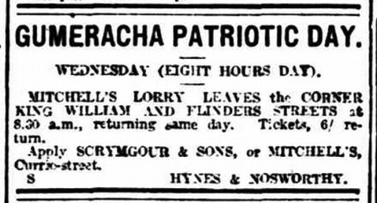 Advertising (1918, October 9). The Advertiser (Adelaide, SA : 1889 - 1931), p. 2. Retrieved August 21, 2016, from http://nla.gov.au/nla.news-article5597340 