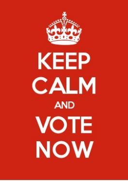 Keep Calm and Vote Now