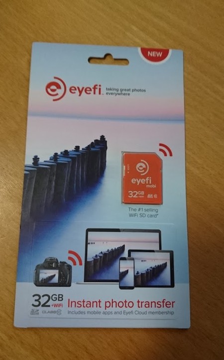 This is what what you get. The little orange thing is the Mobi EyeFi card, the rest packaging! 