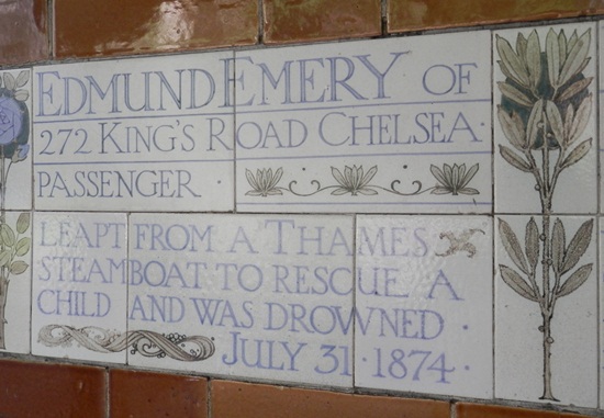 memorial plaque at Postman's Park