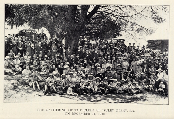 The Kelly Family Reunion, South Australia, 1938. 300 of the 400 Descendants of the original emigrants were at the reunion