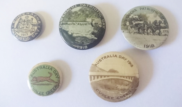 vintage badge collection
