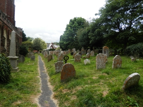 Kenton All Saint's churchyard, Devon