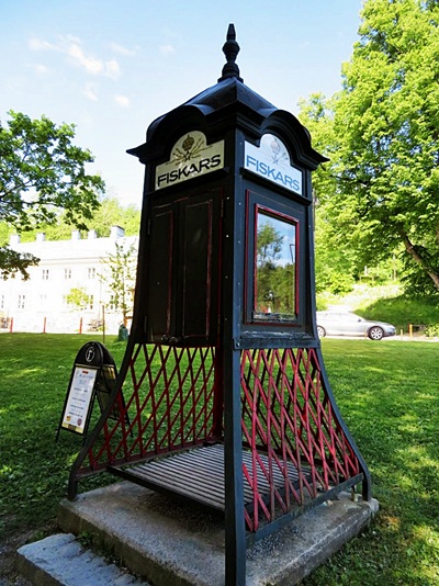 the old telephone booth at Fiskars