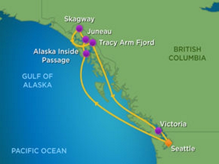 14th UTP cruise map Alaska