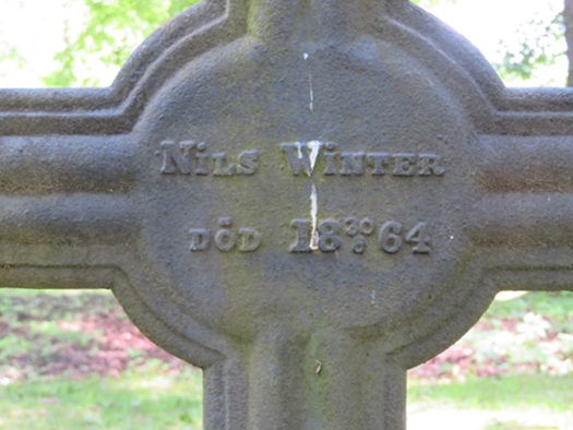 Nils Winter's grave at Hämeenkoski